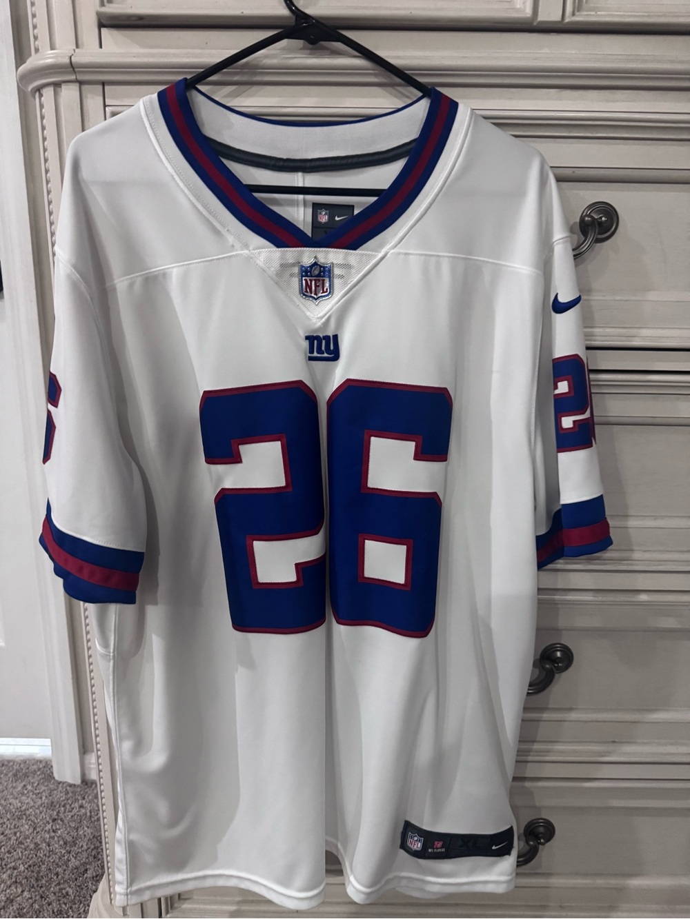 Saquon Barkley #26 New York Giants Nike On Field Jersey Men’s XL White NFL